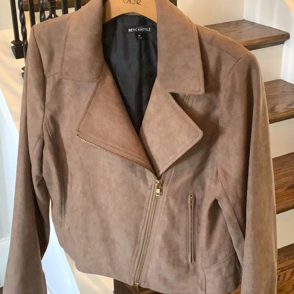 J. Crew Mercantile Faux Suede Jacket
